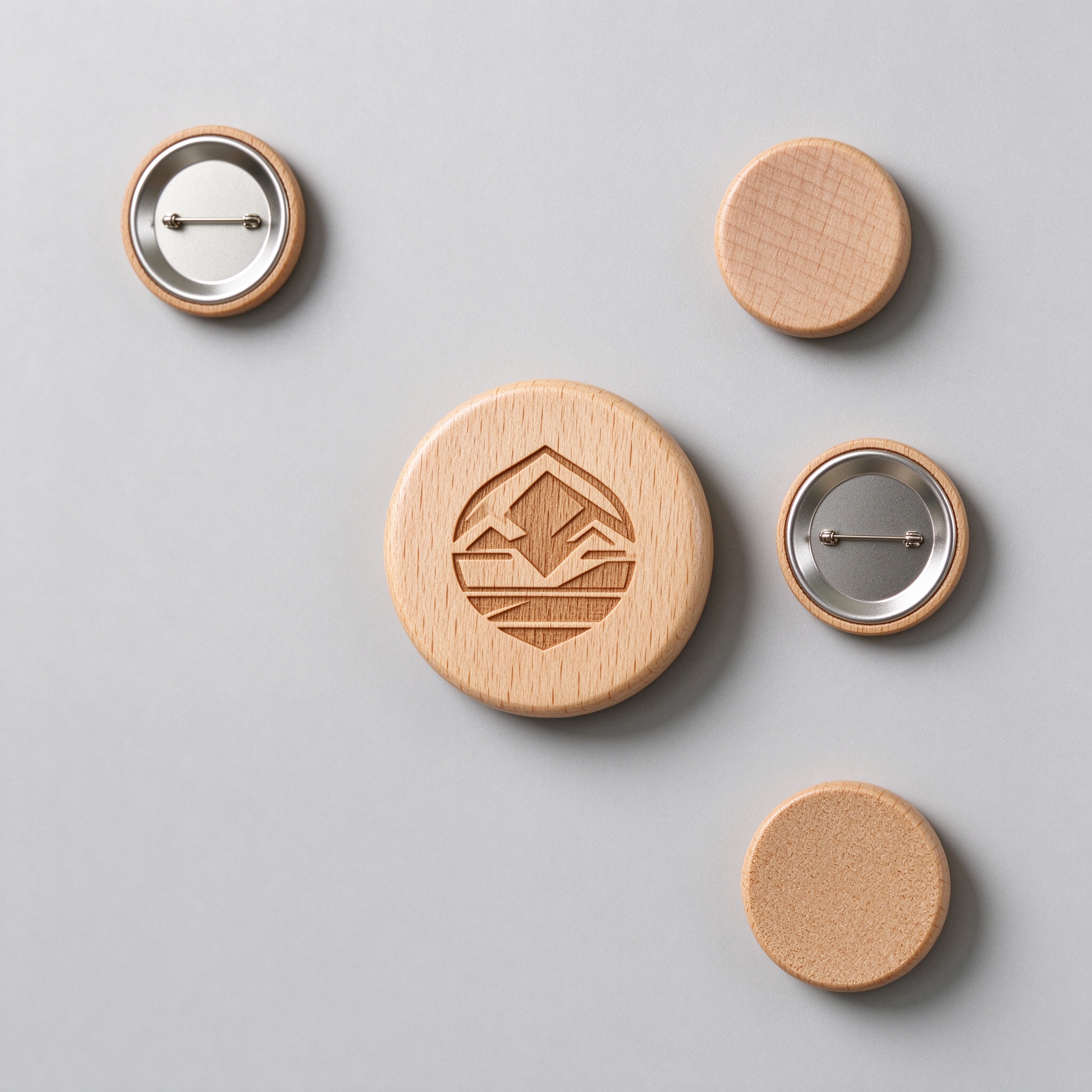 Wooden Refrigerator Magnets